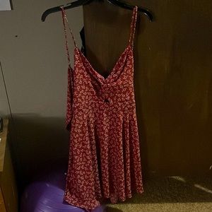 Red floral SHEIN dress medium